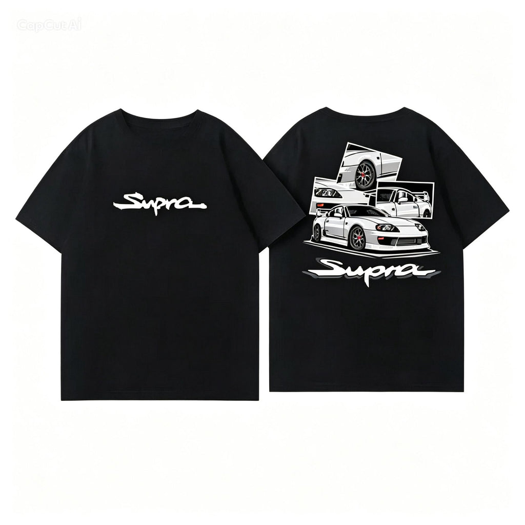 Toyota Supra Double-Sided Oversized T-Shirt（Washed & Vintage）