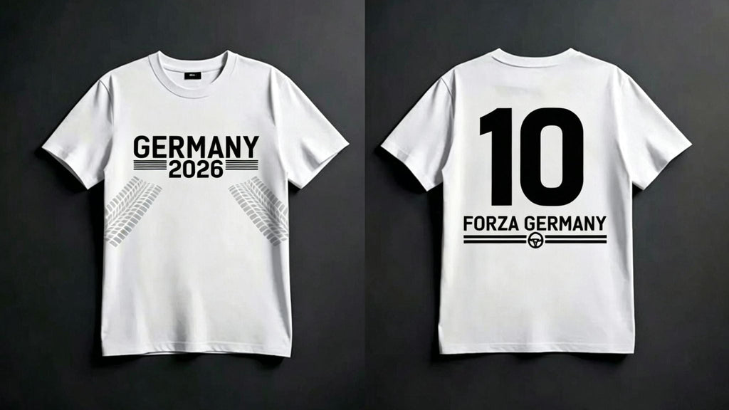 GERMANY 2026 Soccer & Car Culture Heavyweight Cotton Tee