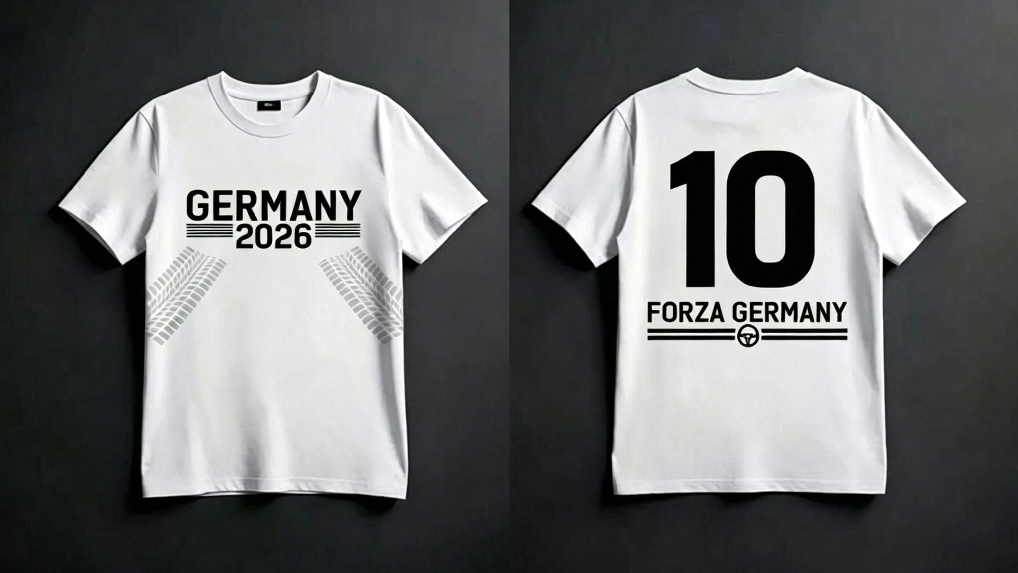 GERMANY 2026 Soccer & Car Culture Heavyweight Cotton Tee
