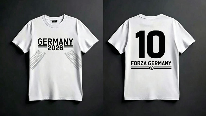 GERMANY 2026 Soccer & Car Culture Heavyweight Cotton Tee