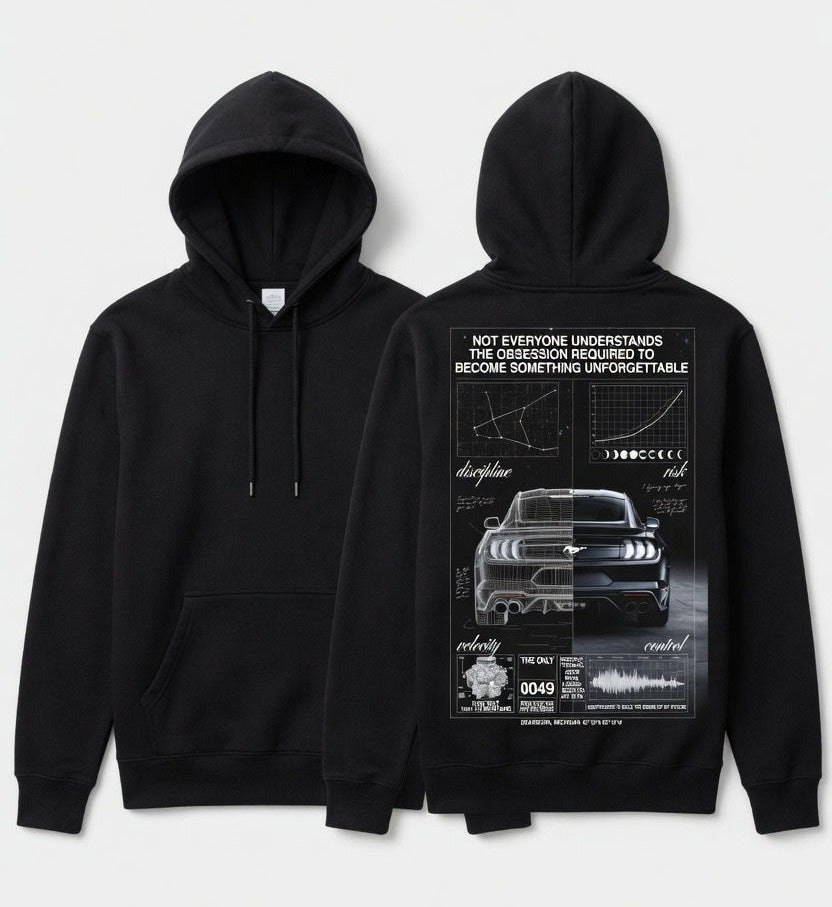 Obsession & Discipline Mustang Blueprint Tee / Hoodie