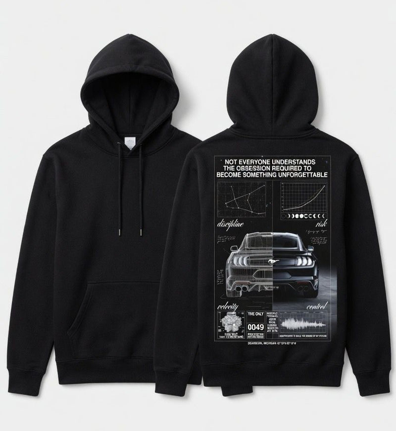 Obsession & Discipline Mustang Blueprint Tee / Hoodie