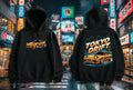 Tokyo Drift JDM Hoodie,RX7 Orange Drift Car Graphic Hooded Sweatshirt, Japanese Streetwear for Car Enthusiasts