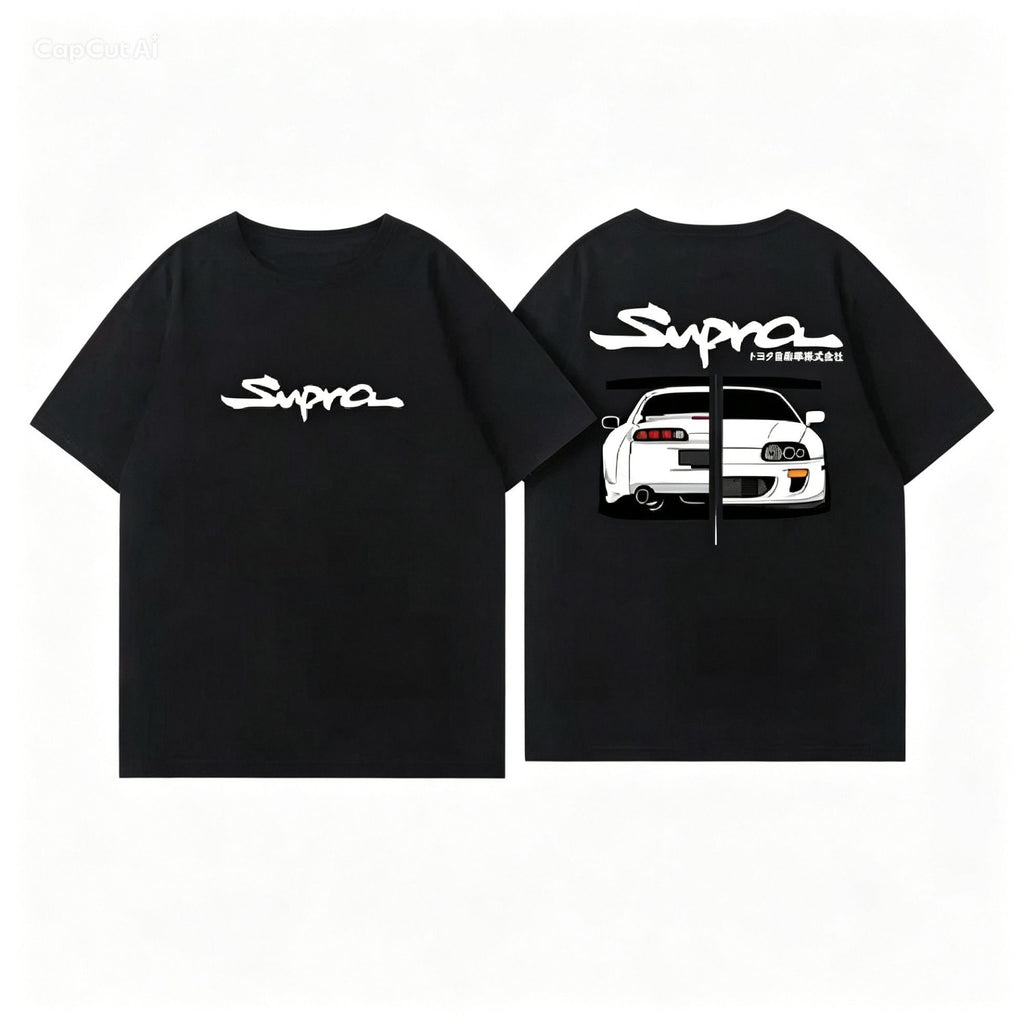 Toyota Supra MK4 Q Version Oversized T-Shirt(Washed & Vintage)