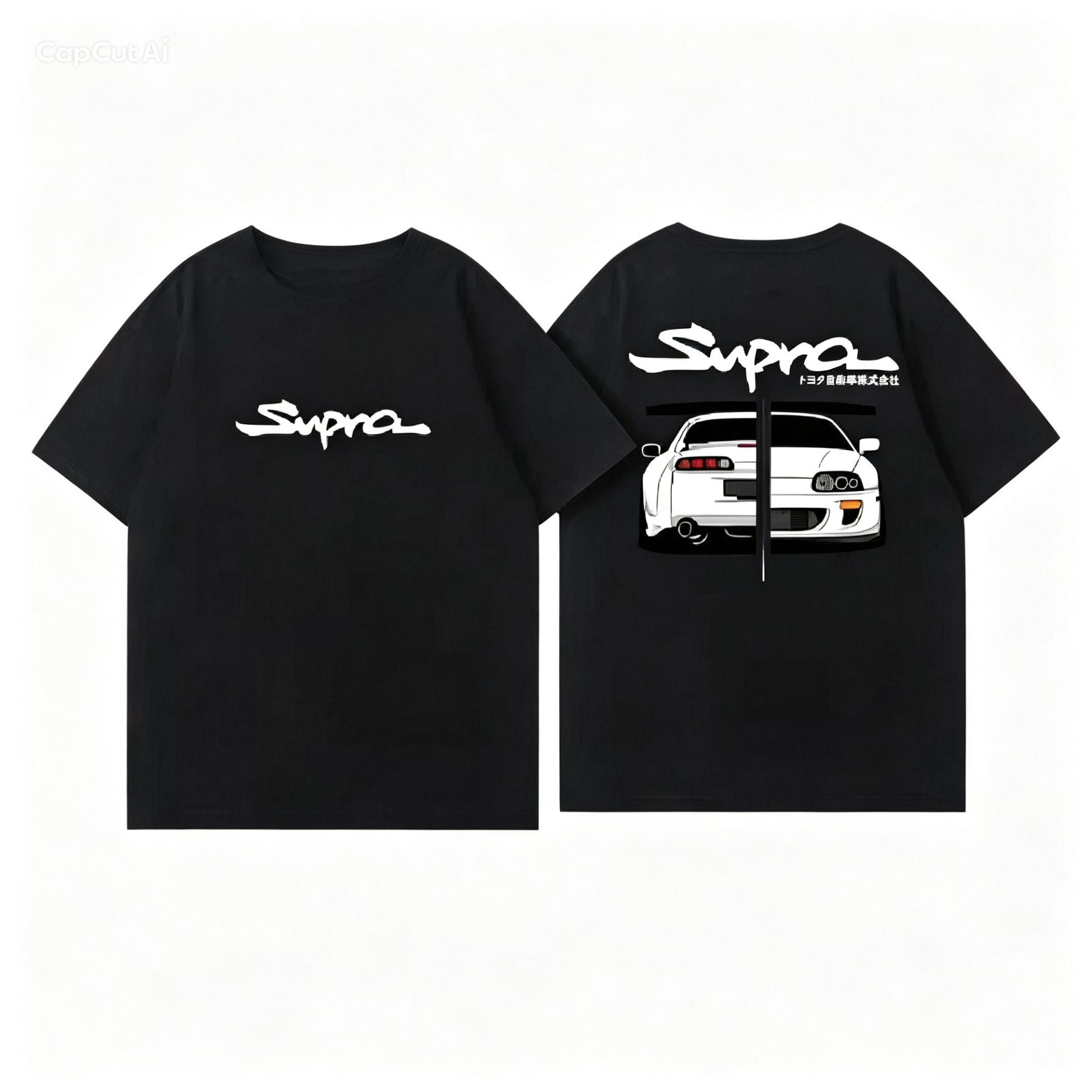 Toyota Supra MK4 Q Version Oversized T-Shirt(Washed & Vintage)